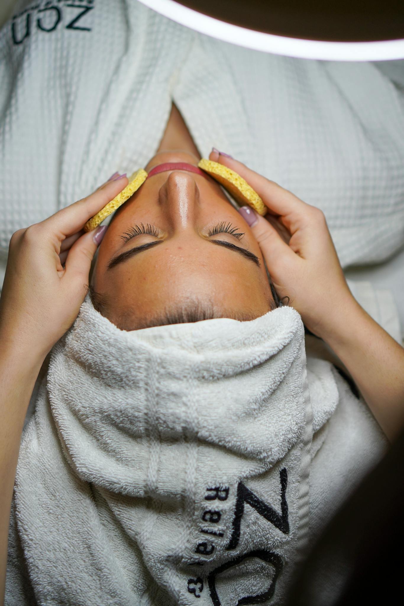 Woman in White Towel